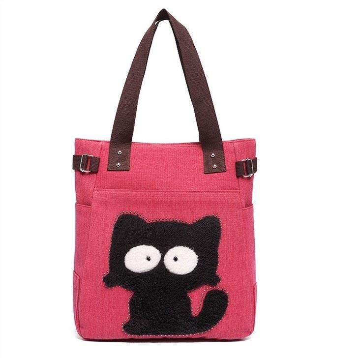 Lovely Cat Fashion Canvas Handbag